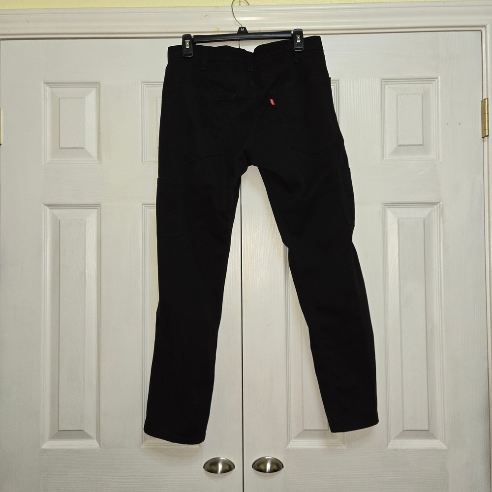 Levi's All Seasons Tech Black Carpenter Utility Pants Mens W31 L27 Custom Hem